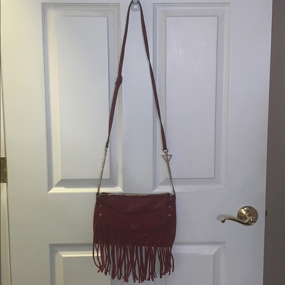 Guess Solene Fringe Crossbodyssbody Bag - Picture 2 of 3